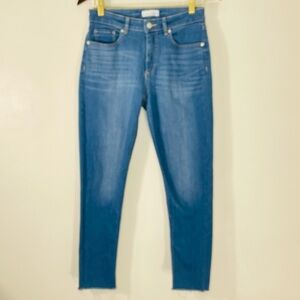 Ann Taylor LOFT The Skinny Raw Hem Denim Jeans Size 26/2